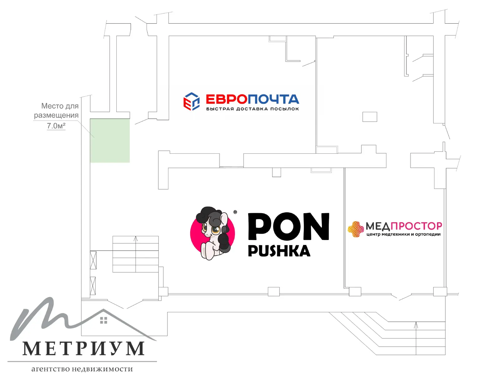 Аренда торгового помещения на ул. Веры Хоружей, д. 31 в Минске, 280EUR, код 966576 - фото 6