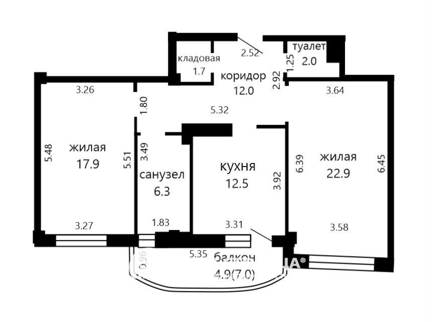 Продажа 2-комнатной квартиры в Минске, ул. Пономарева, д. 11/Б, 143500 USD, код: 1112501 - фото 2