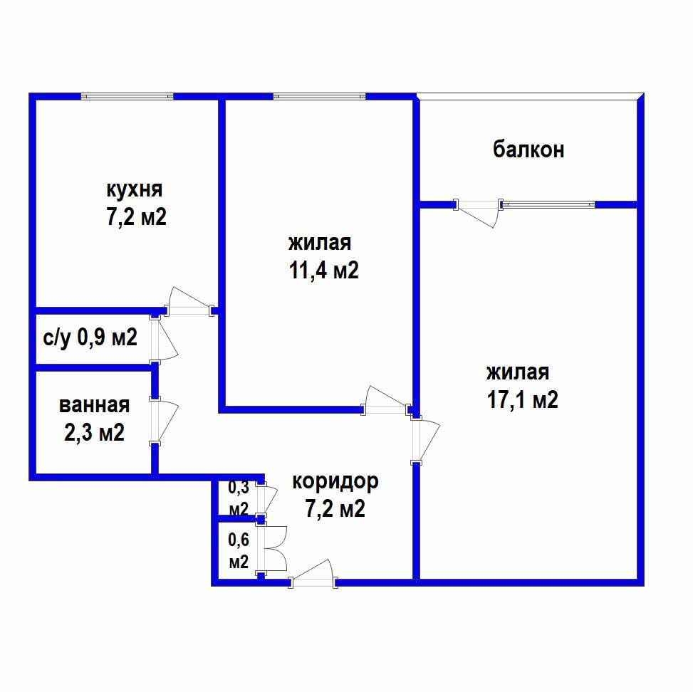 Купить 2-комнатную квартиру в Минске, ул. Максима Горецкого, д. 41, 61000 USD, код: 992356 - фото 1