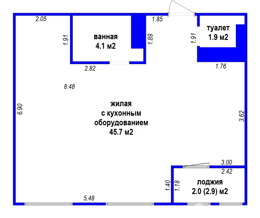 Снять 2-комнатную квартиру в Минске, ул. Цвирко, д. 78, 3325BYN, код 151306 - фото 30