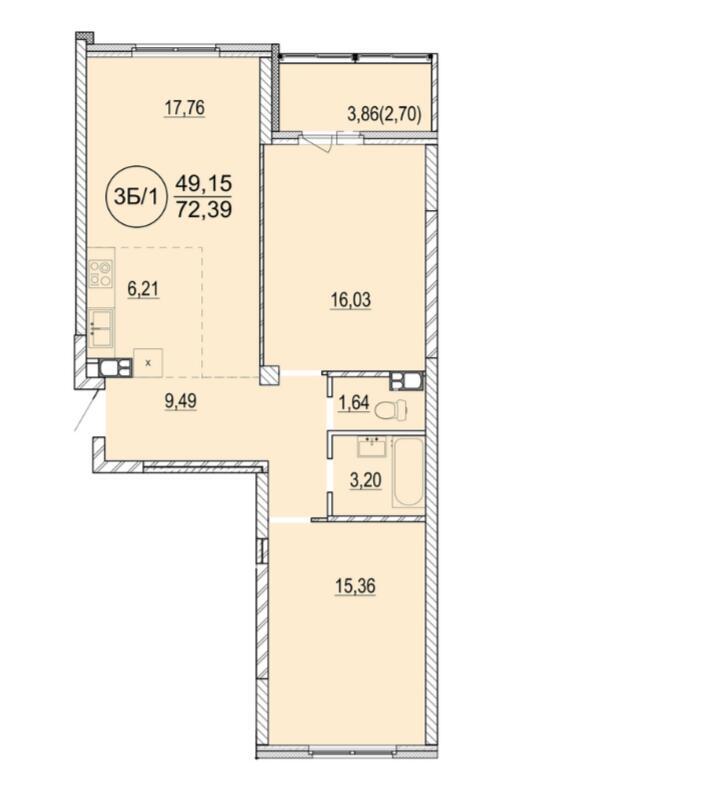 Продажа 3-комнатной квартиры в Минске, ул. Разинская, д. 4, 88316 USD, код: 1015023 - фото 2