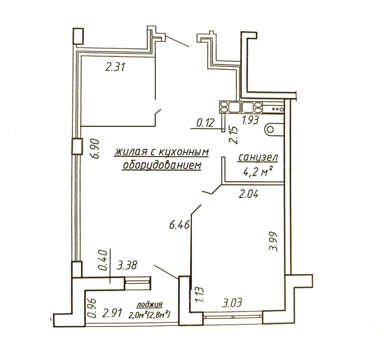 Продажа 2-комнатной квартиры в Минске, ул. Петра Мстиславца, д. 24, 109900 USD, код: 1120739 - фото 2