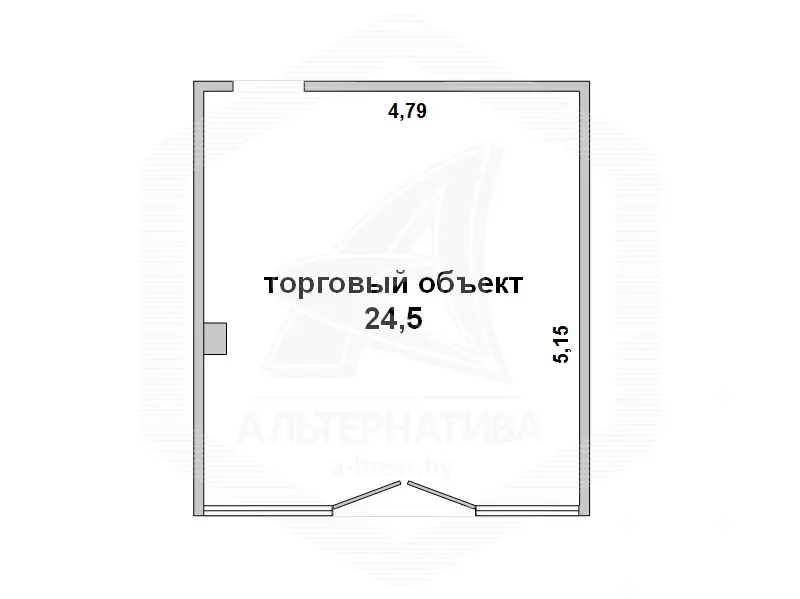 Цена продажи торгового объекта, Брест, 