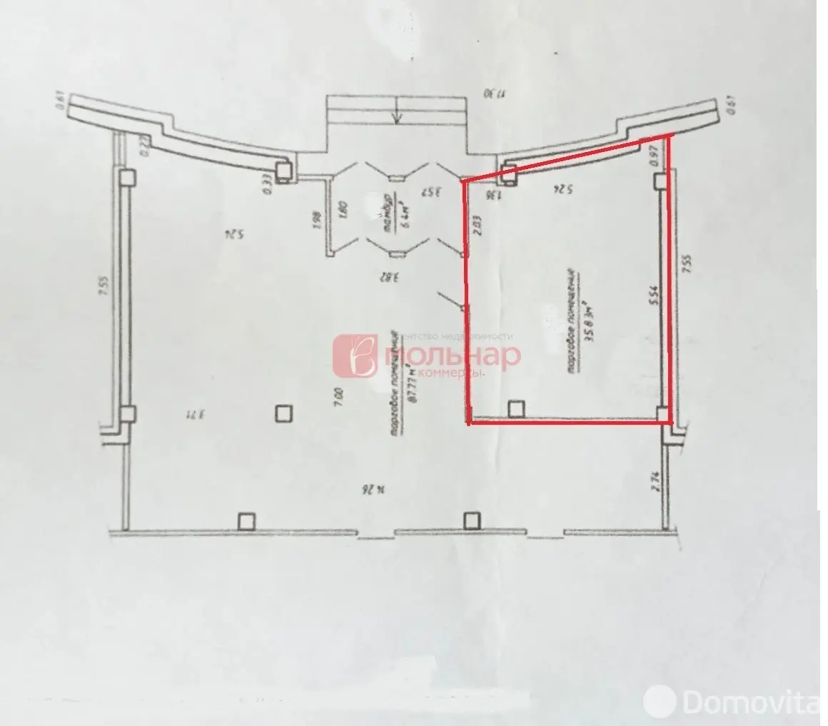 Снять торговую точку на ул. Московская, д. 22 в Минске, 2687BYN, код 967124 - фото 6