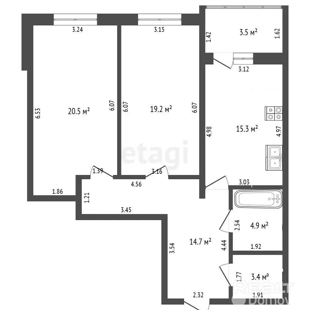 Цена продажи квартиры, Минск, ул. Максима Богдановича, д. 132
