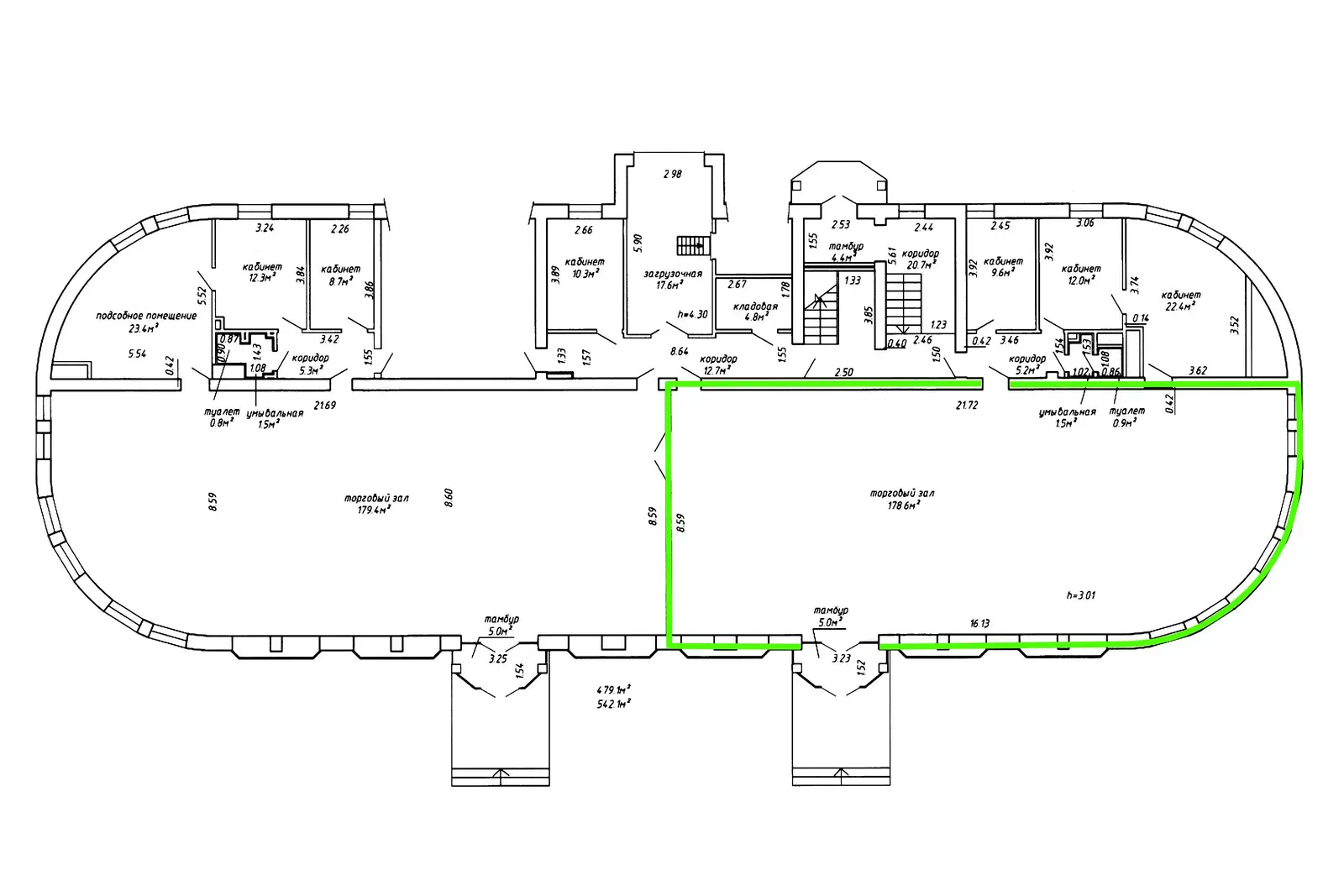 Аренда торгового помещения на ул. Сурганова, д. 29 в Минске, 9444BYN, код 968041 - фото 14