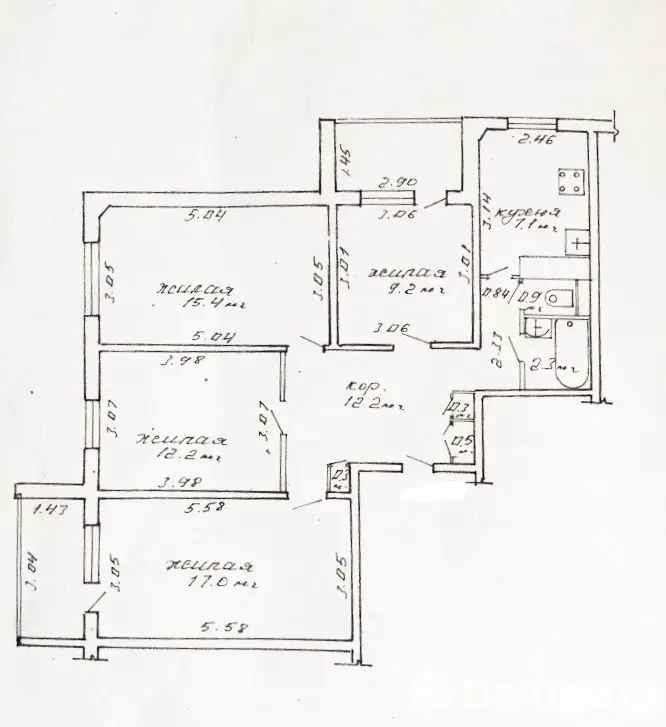 Снять 3-комнатную квартиру в Минске, ул. Сергея Есенина, д. 57, 550USD, код 144534 - фото 15