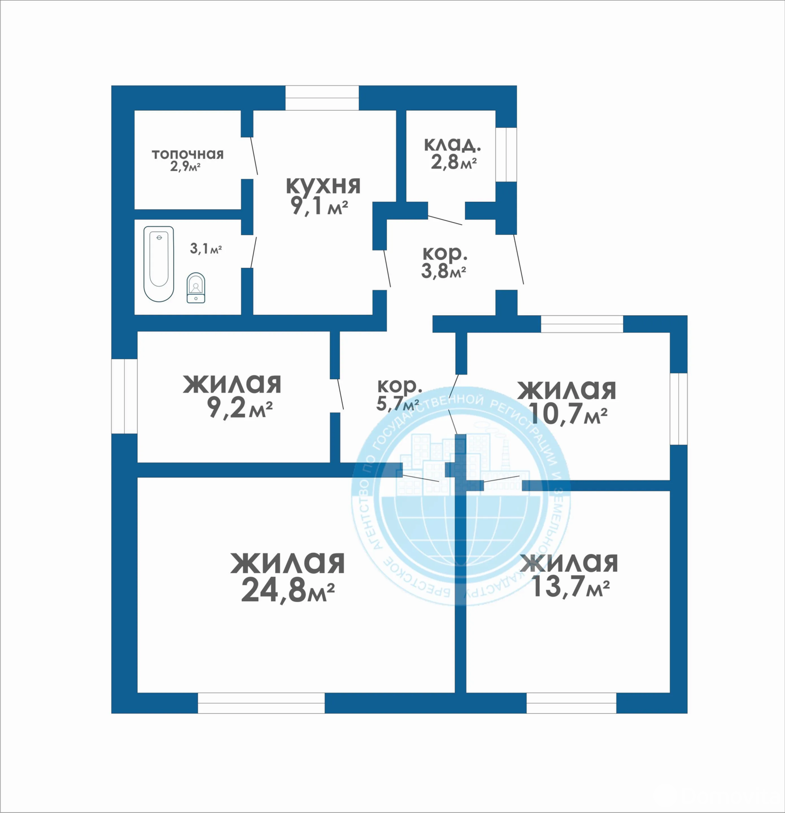 Стоимость продажи коттеджа, Городище, ул. Заречная, д. 3