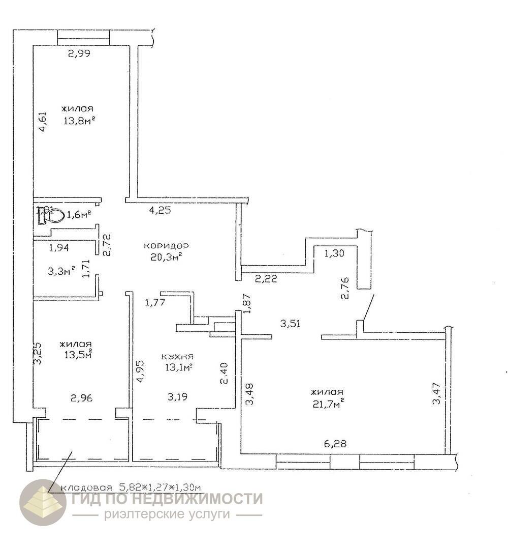 Купить 3-комнатную квартиру в Гомеле, пр-д Студенческий, д. 3А, 77000 USD, код: 1043698 - фото 3