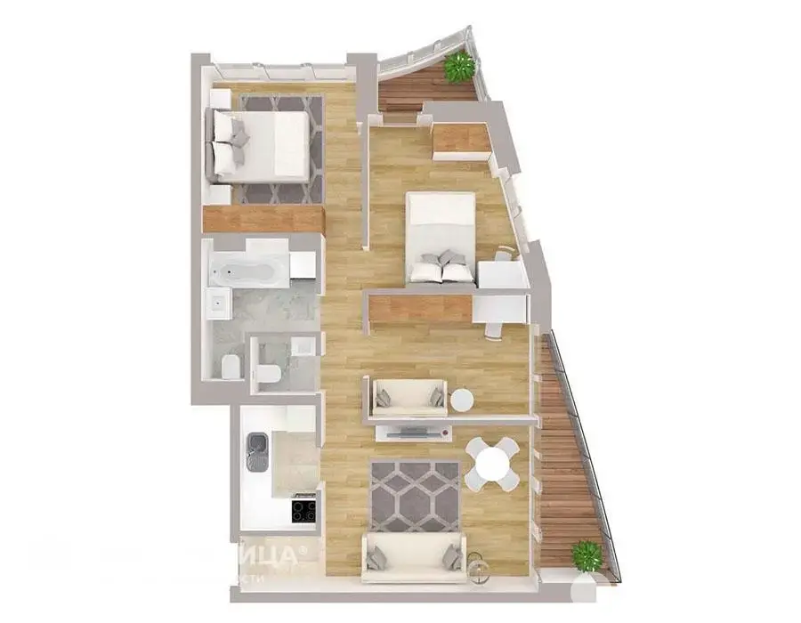 Купить 4-комнатную квартиру в Минске, ул. Белградская, д. 16, 102528 EUR, код: 1144626 - фото 6