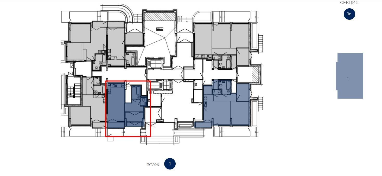 Купить 1-комнатную квартиру в Минске, ул. Белградская, д. 6, 70984 EUR, код: 1093885 - фото 3