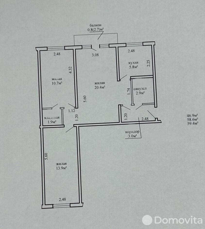 Купить 3-комнатную квартиру в Минске, ул. Гикало, д. 14, 81900 USD, код: 1032968 - фото 2