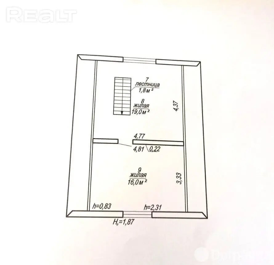 Продажа 2-этажной дачи в Комаровке Минская область, 69900USD, код 183885 - фото 18