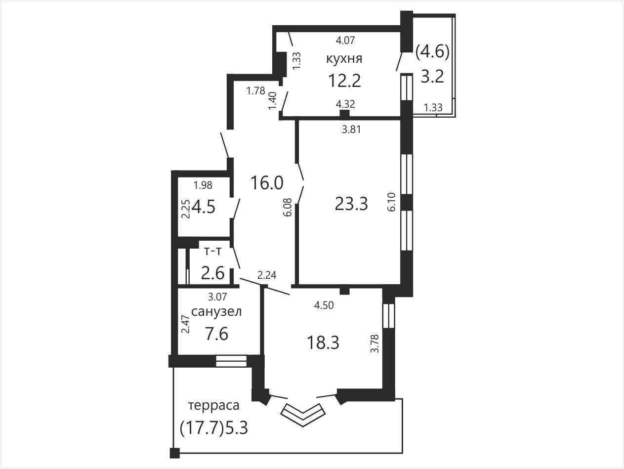Продажа 2-комнатной квартиры в Минске, ул. Пионерская, д. 3, 229000 USD, код: 991312 - фото 2