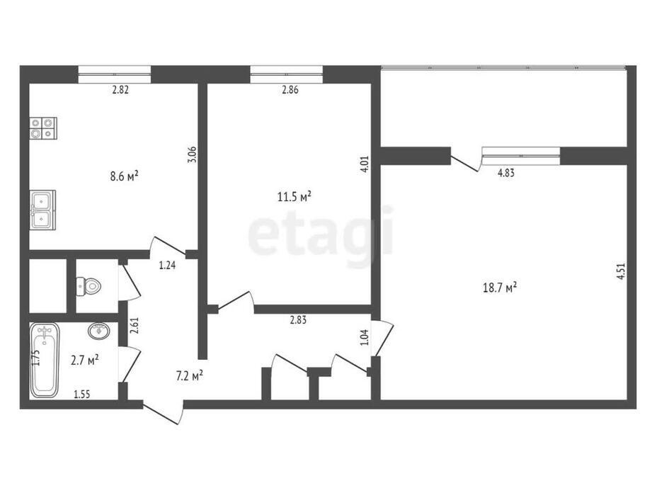 Купить 2-комнатную квартиру в Марьиной Горке, ул. Новая Заря, д. 27, 37000 USD, код: 1009611 - фото 4