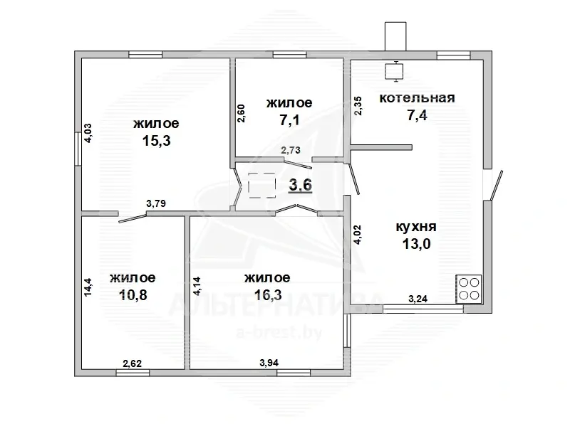 коттедж, Высокое, 