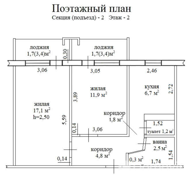 Цена продажи квартиры, Речица, ул. Наумова, д. 132