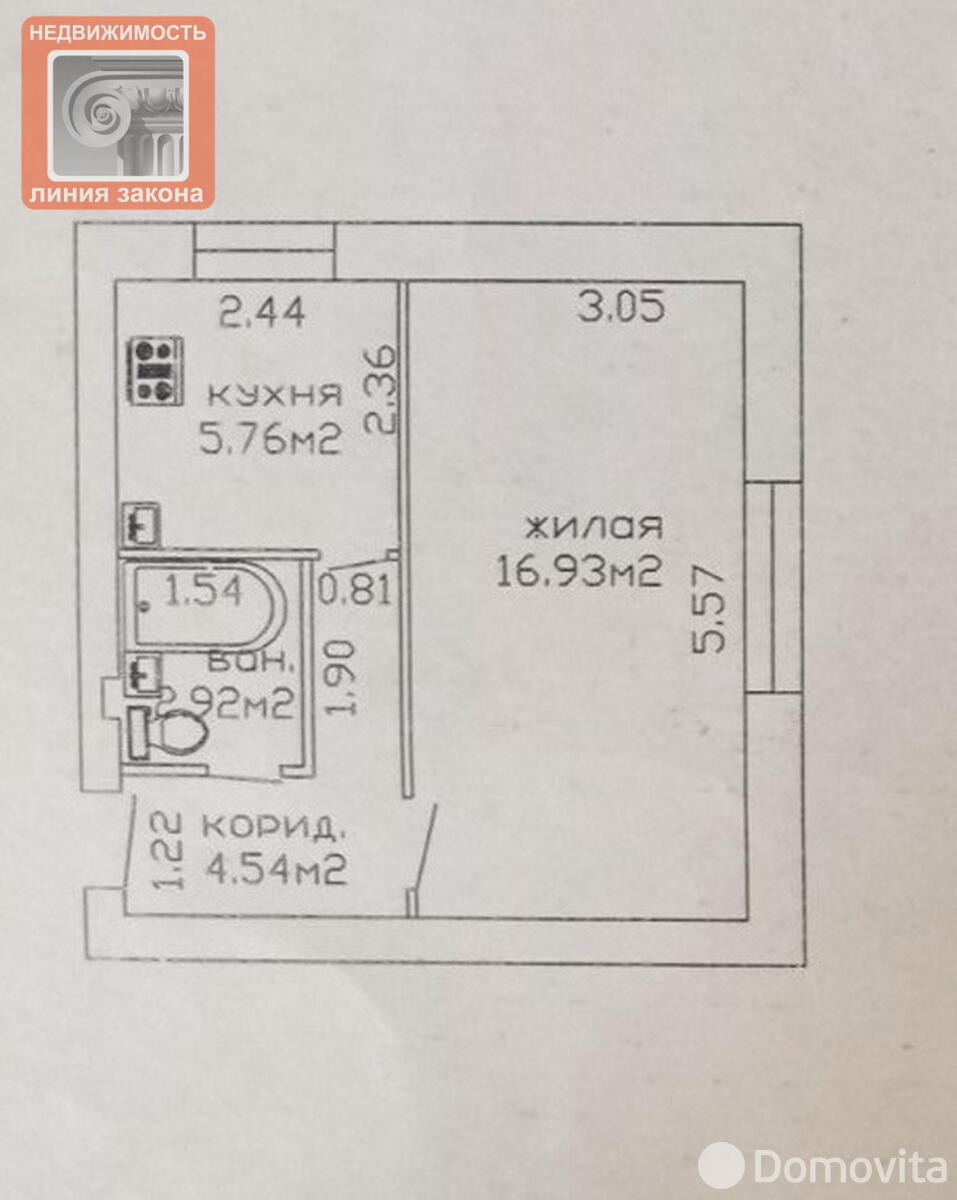 Купить 1-комнатную квартиру в Гомеле, пр-т Победы, д. 17, 29000 USD, код: 1069799 - фото 5