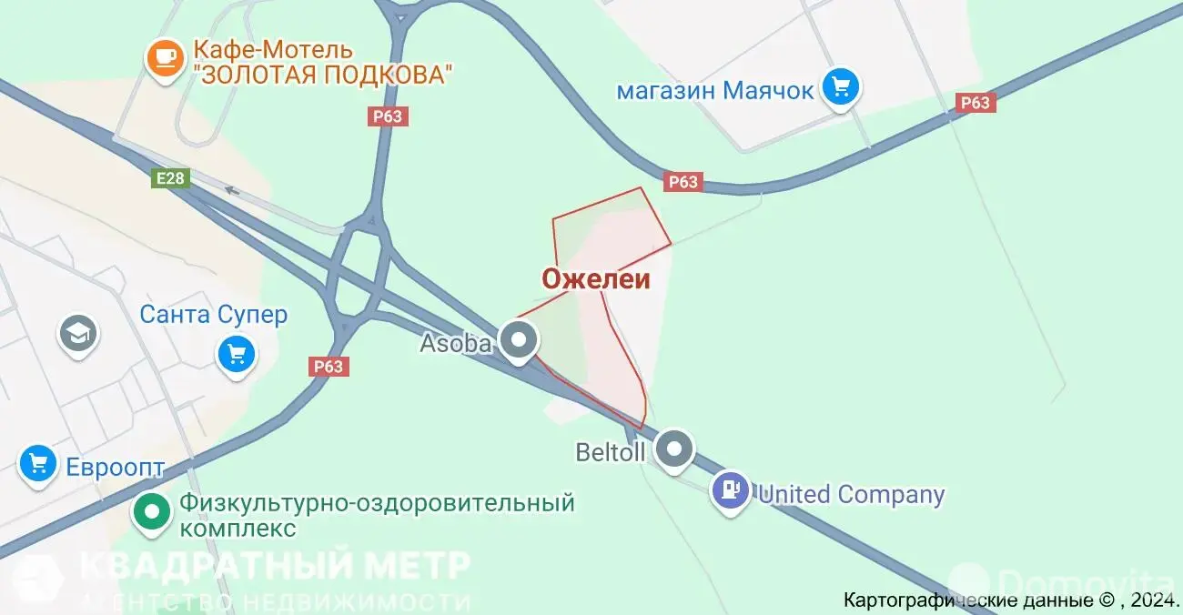 участок, Ожелеи, 