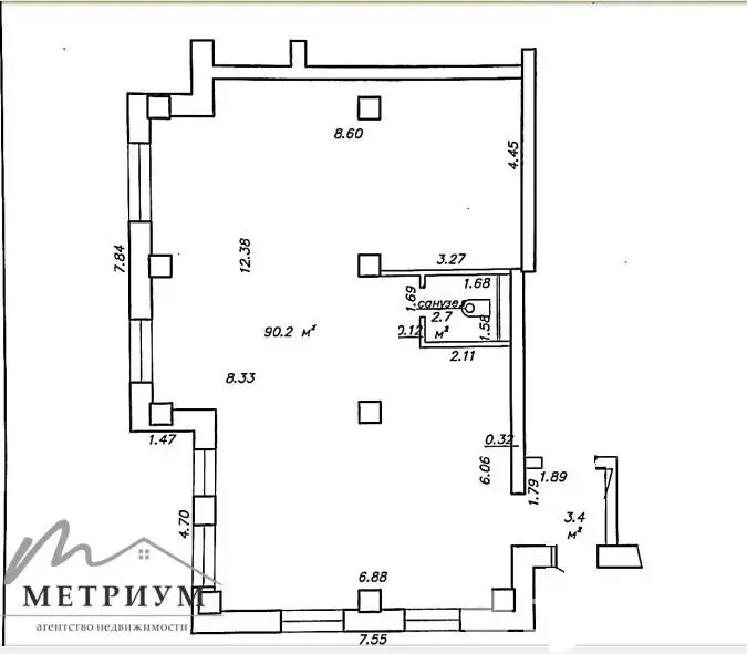 объект сферы услуг, Минск, ул. Янковского, д. 44 