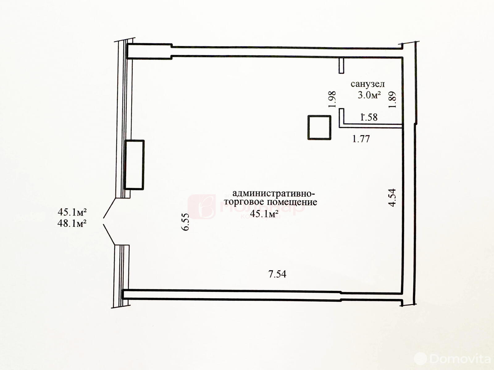 Снять торговое помещение на пр-т Дзержинского, д. 34 в Минске, 817USD, код 965404 - фото 6