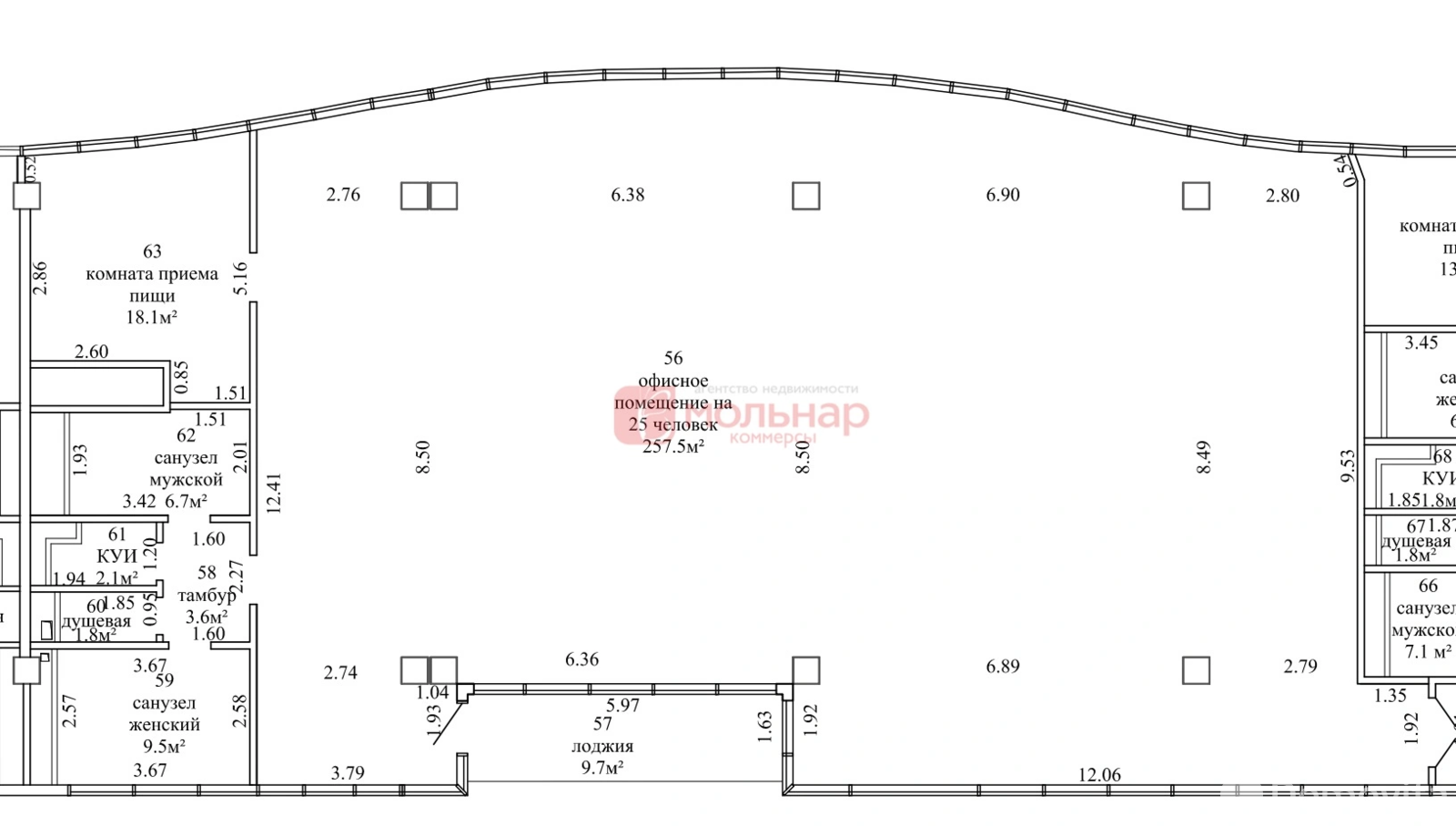 Снять офис на пр-т Победителей, д. 63В в Минске, 5562EUR, код 14255 - фото 12
