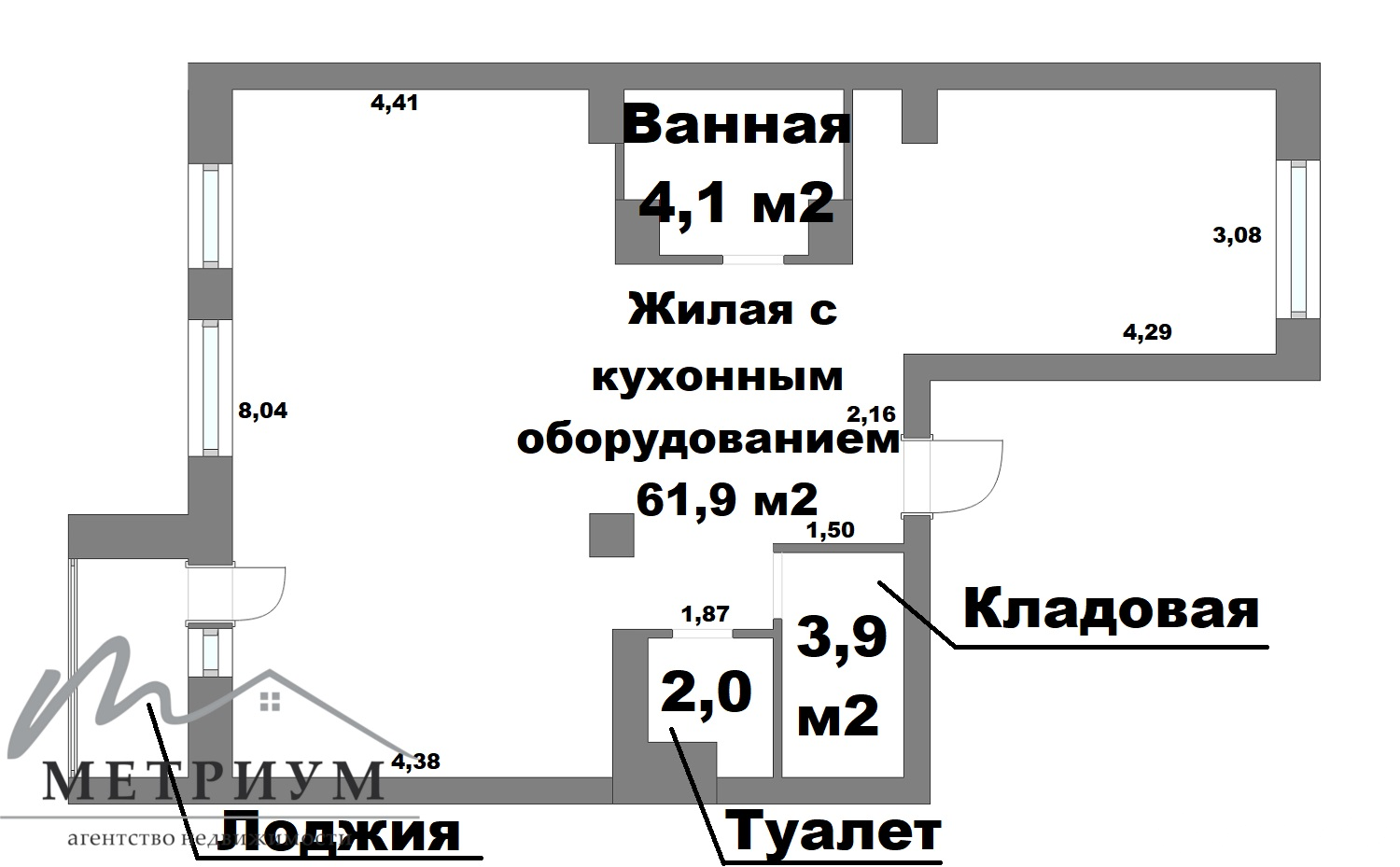 Продажа 2-комнатной квартиры в Минске, ул. Папанина, д. 11, 120000 USD, код: 1006827 - фото 1