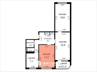 Комната, Минск, ул. Герасименко, д. 41