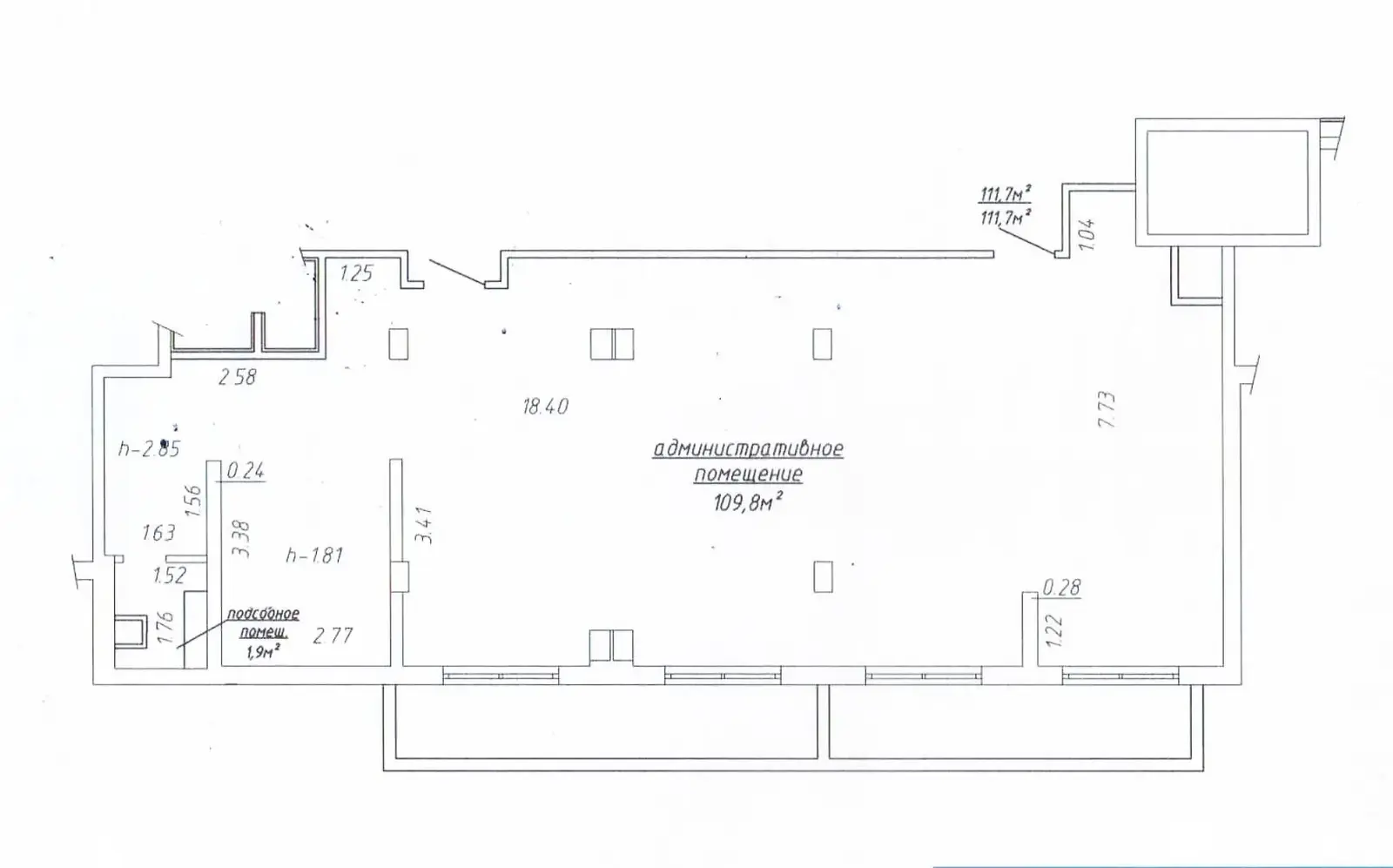 Аренда офиса на ул. Петра Мстиславца, д. 24 в Минске, 1452EUR, код 15434 - фото 2