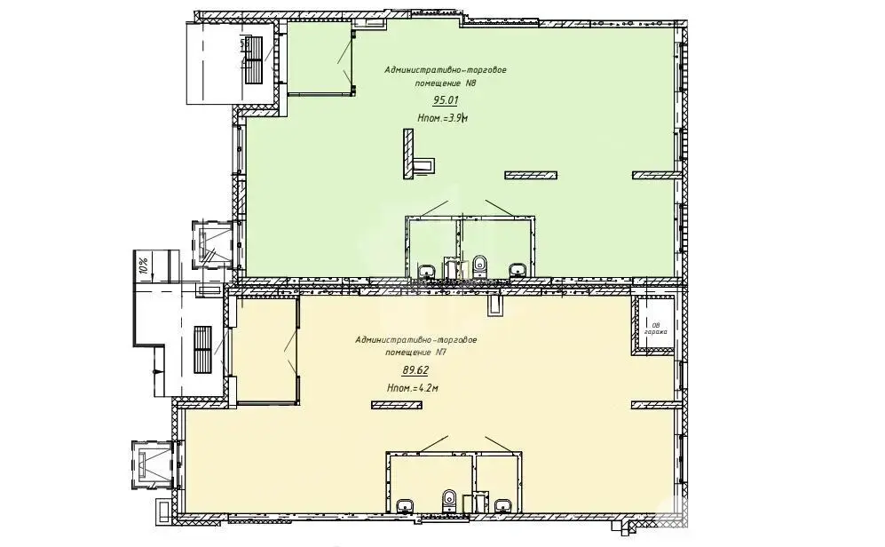 Помещение под сферу услуг в Минске, ул. Михаила Савицкого, д. 23, код 3705 - фото 16
