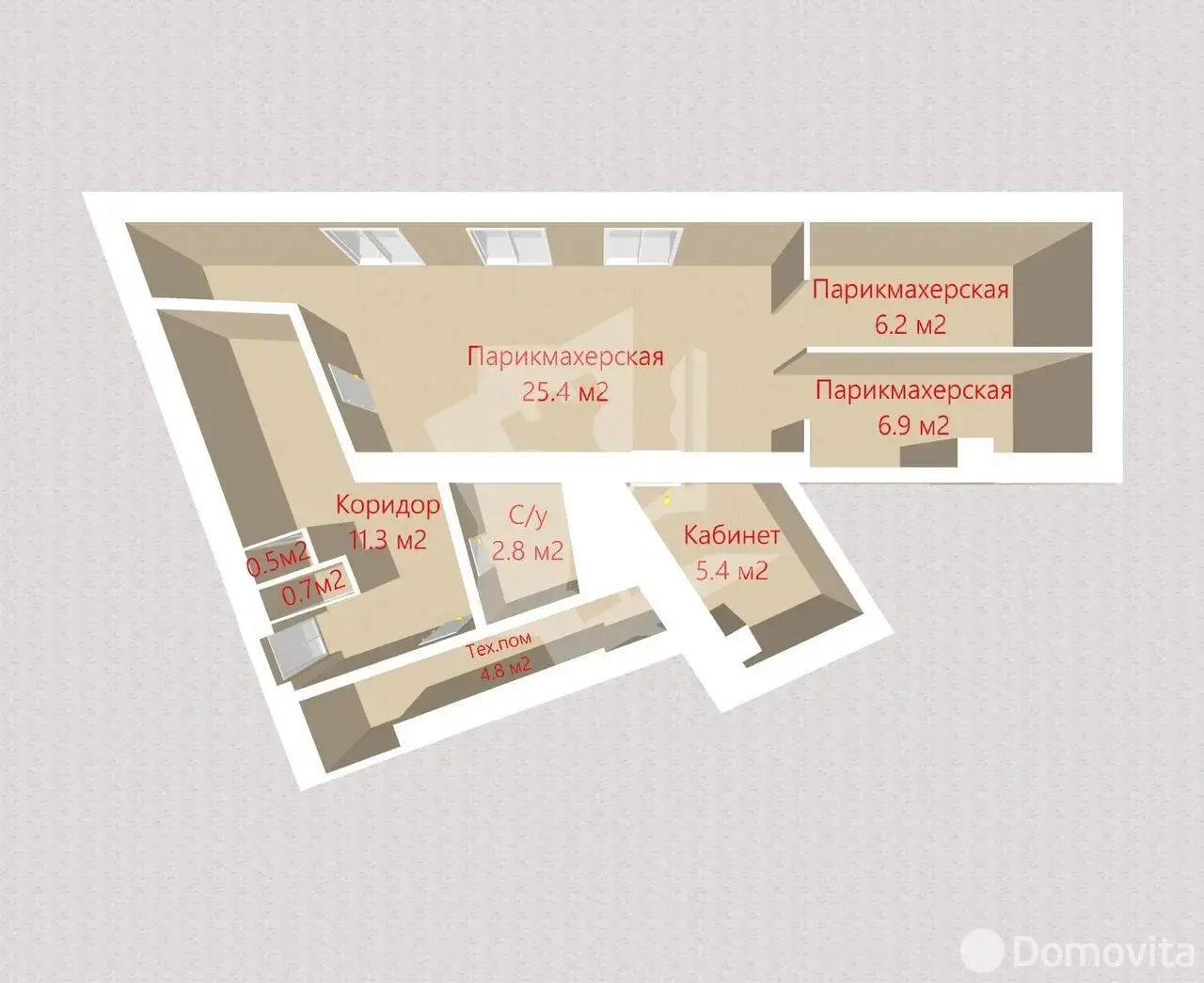 Купить помещение под сферу услуг в Минске, ул. Гая, д. 4/1 - фото 16