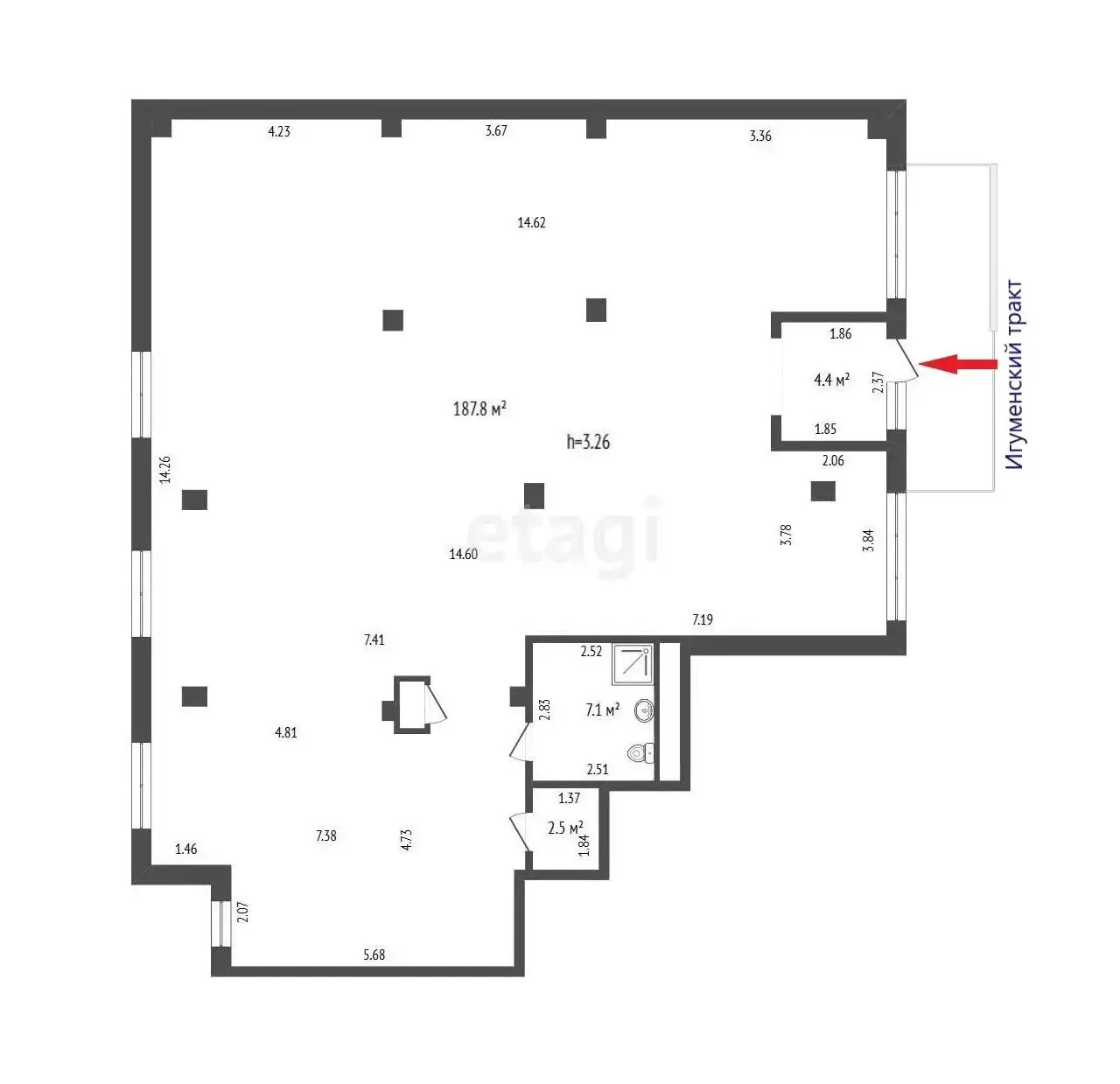 торговый объект, Минск, Игуменский тр-т, д. 13 