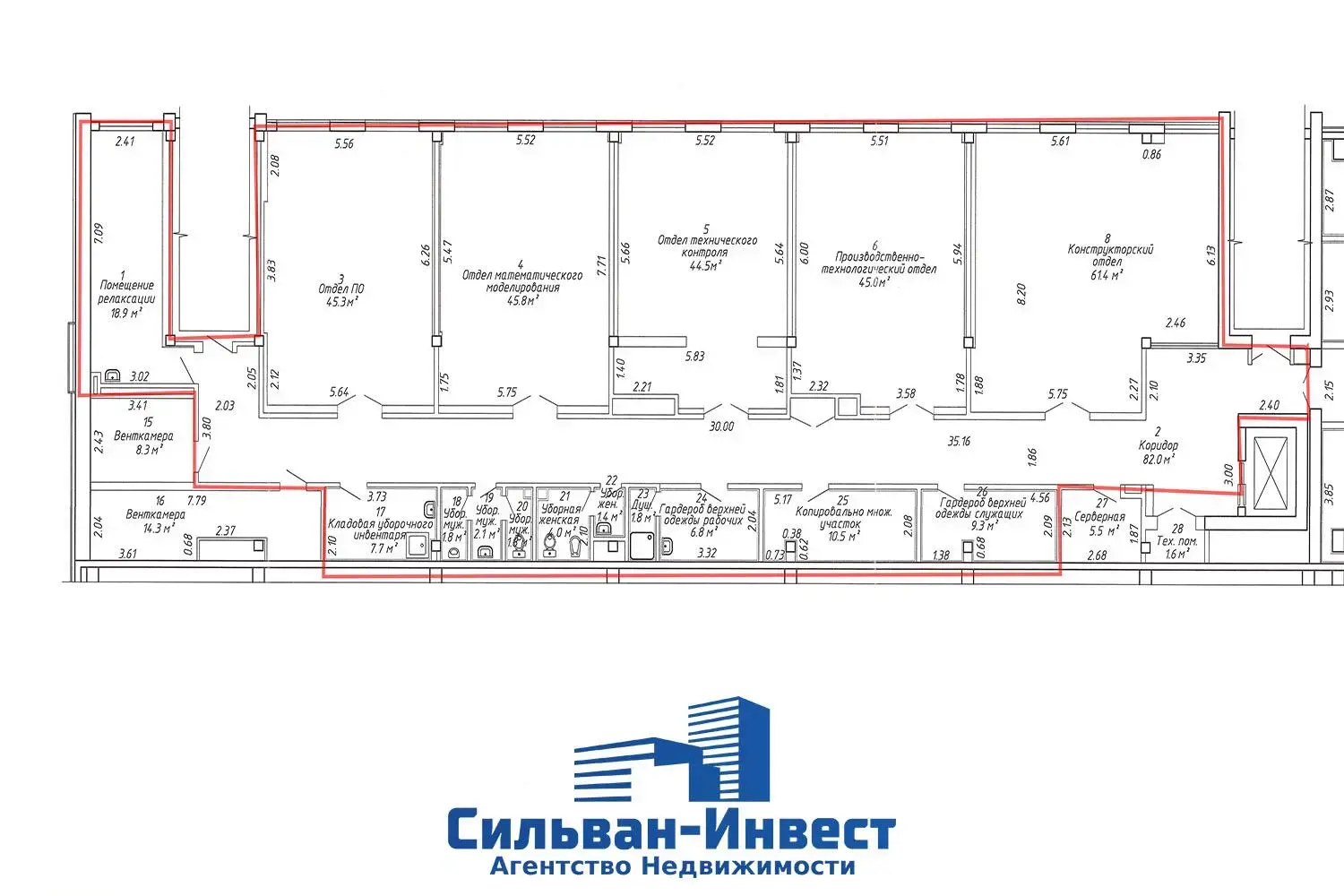 Аренда офиса на ул. Смоленская, д. 15/А в Минске, 9994EUR, код 15752 - фото 31
