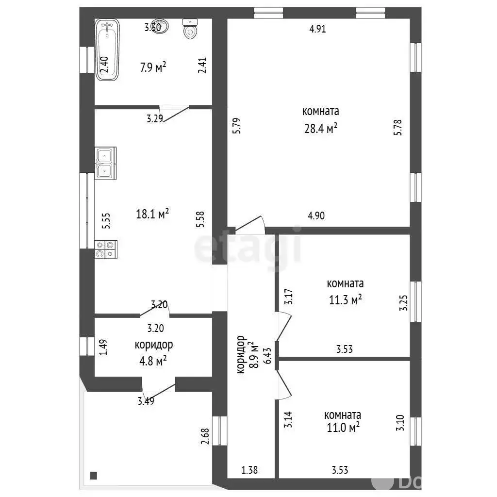 Цена продажи дома, Козлы, ул. Новая