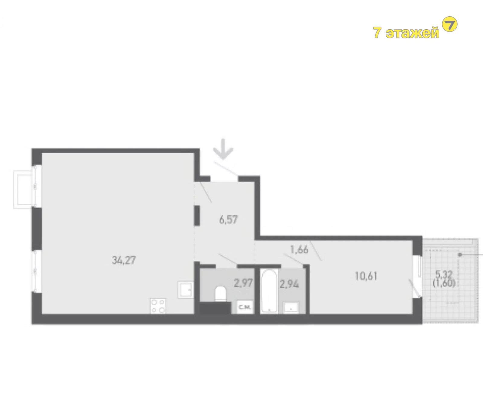 Купить 3-комнатную квартиру в Копище, ул. Авиационная, 86280 USD, код: 997079 - фото 3