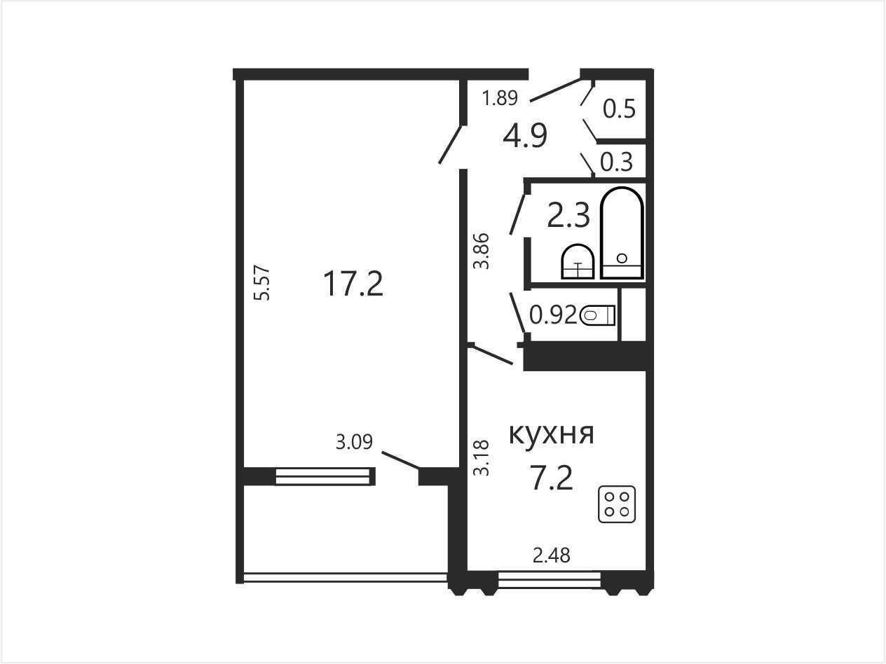 квартира, Минск, ул. Серова, д. 17 в Октябрьском районе