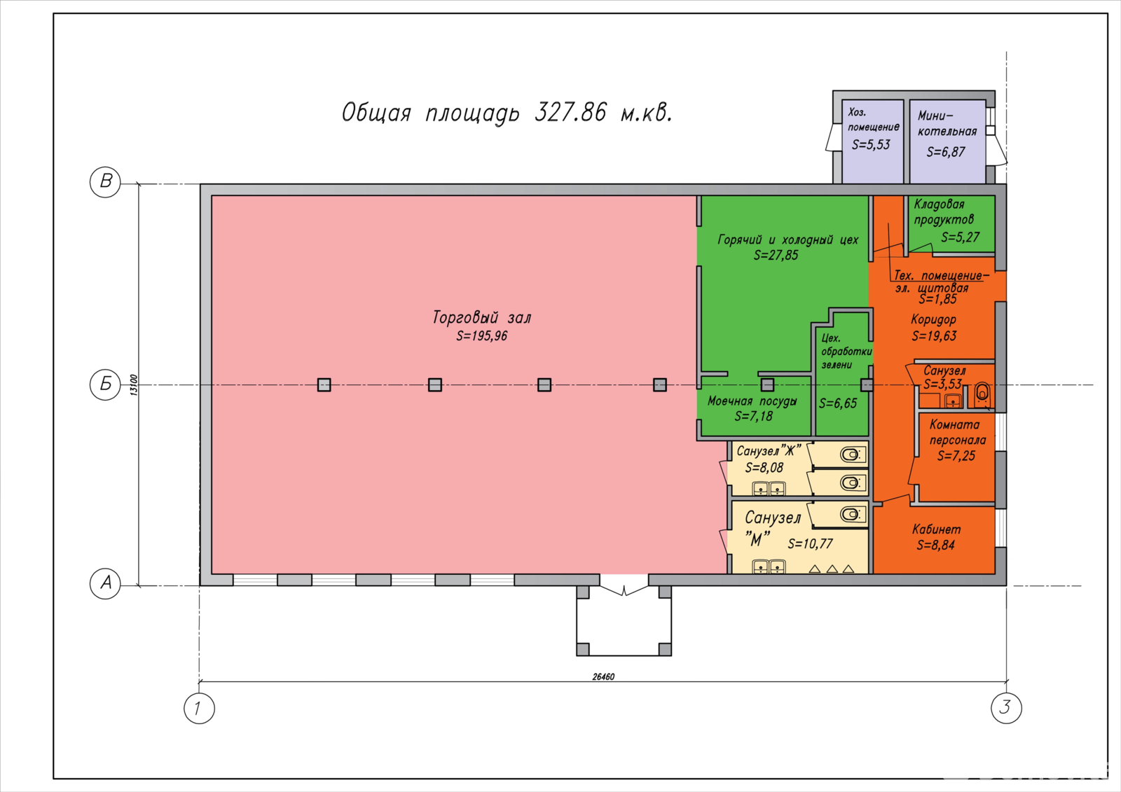 Стоимость аренды торгового объекта, Озаричи, ул. Бобруйская, д. 2А