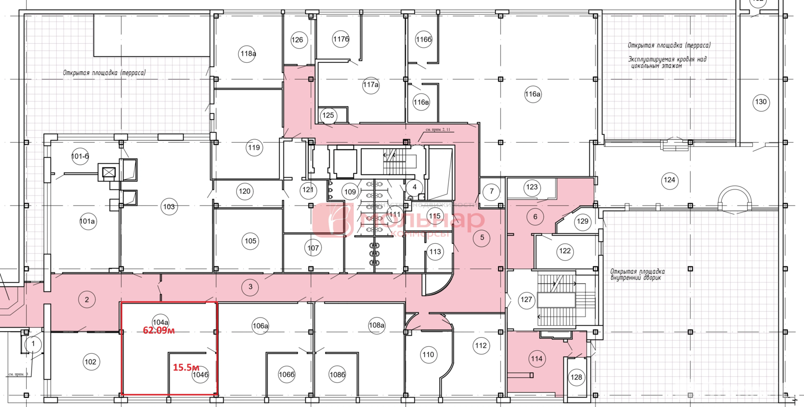 Снять офис на ул. Притыцкого, д. 62 в Минске, 931EUR, код 14002 - фото 6