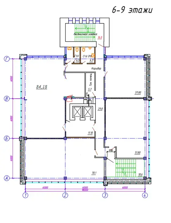 Аренда офиса на ул. Матусевича, д. 33 в Минске, 1350USD, код 14105 - фото 13