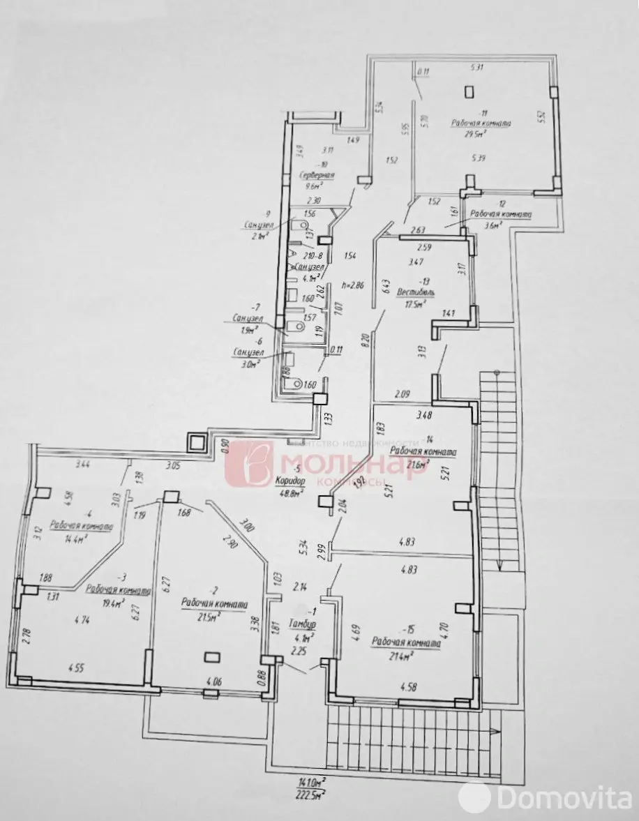 Аренда офиса на ул. Петра Мстиславца, д. 5 в Минске, 2225EUR, код 15863 - фото 16