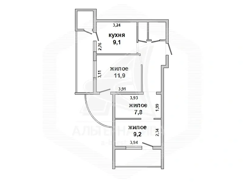 Купить комнату в Бресте, ул. Московская, цена 88307 BYN, код 6368 - фото 16