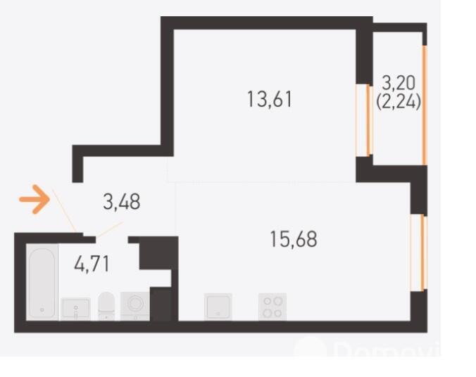 Продажа 2-комнатной квартиры в Копище, ул. Николая Камова, д. 7/37, 65167 USD, код: 1087578 - фото 2