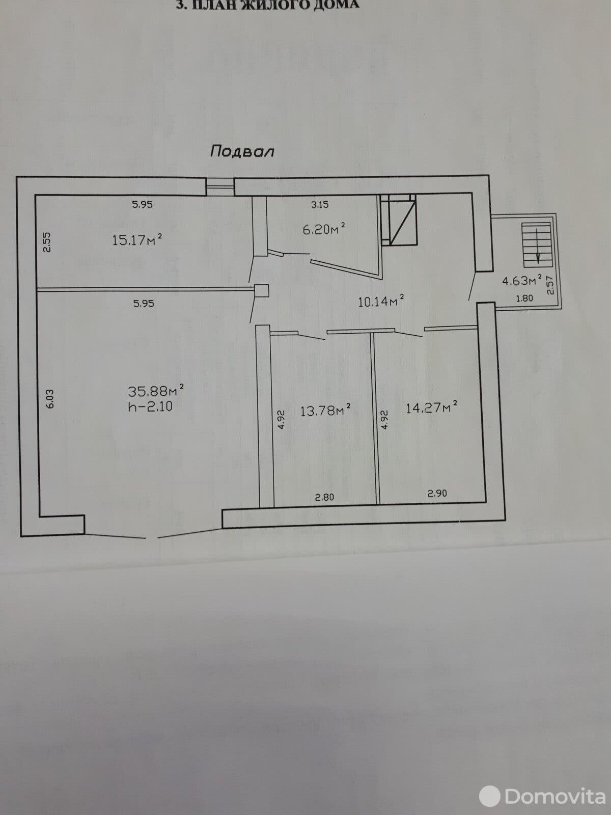 Продажа 3-этажного дома в Калинковичах, Гомельская область ул. Волгоградская, 80000USD, код 636516 - фото 3