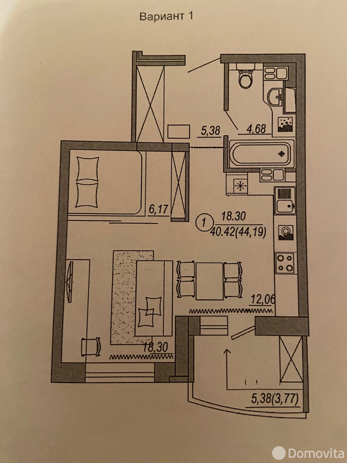 Снять 1-комнатную квартиру в Минске, пр-т Дзержинского, д. 26, 500USD, код 150150 - фото 13