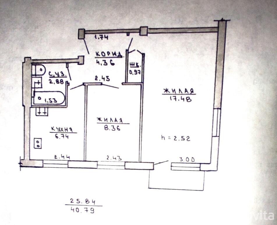 Цена продажи квартиры, Витебск, пр-т Московский, д. 14