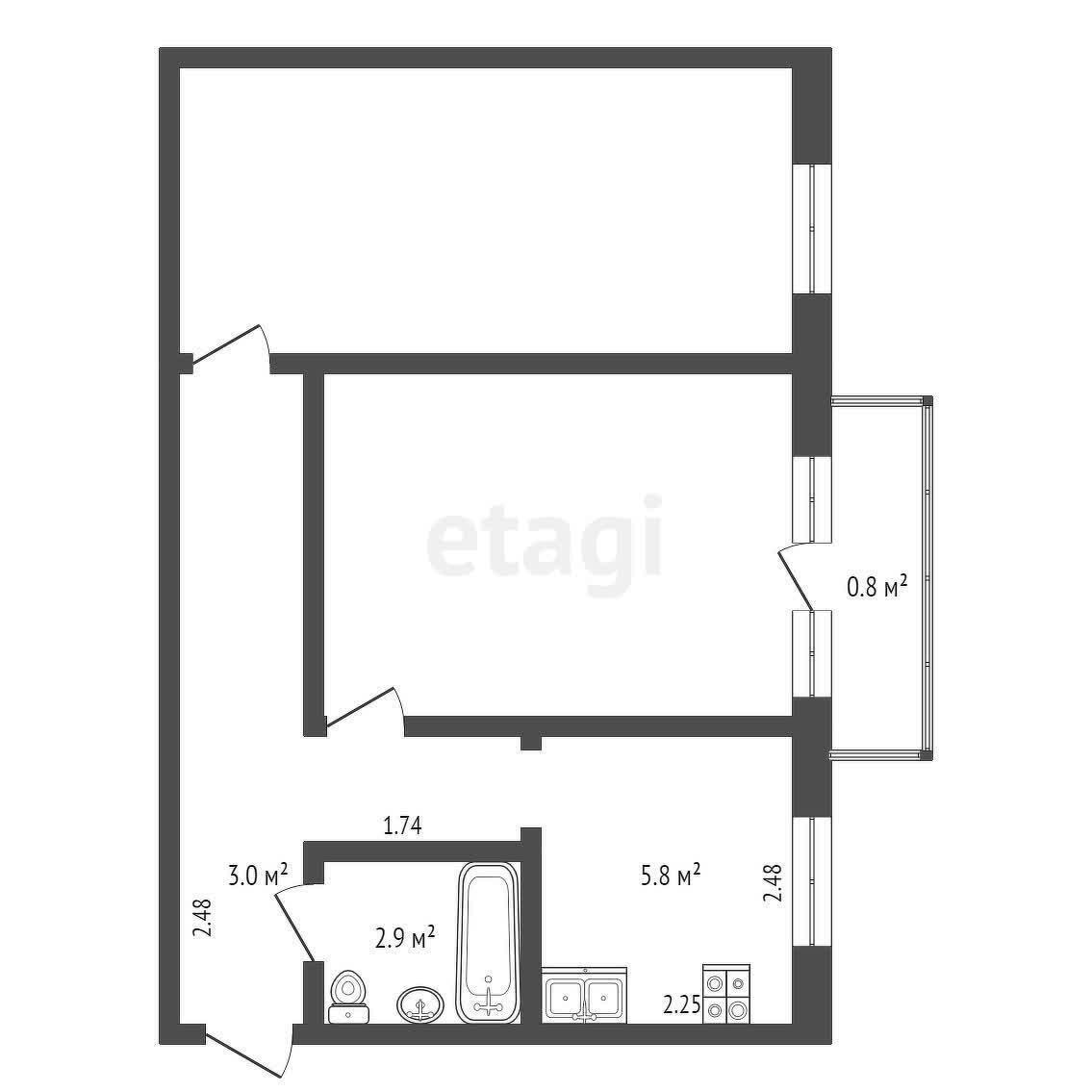 Купить 2-комнатную квартиру в Минске, ул. Каховская, д. 49, 61500 USD, код: 1028600 - фото 2