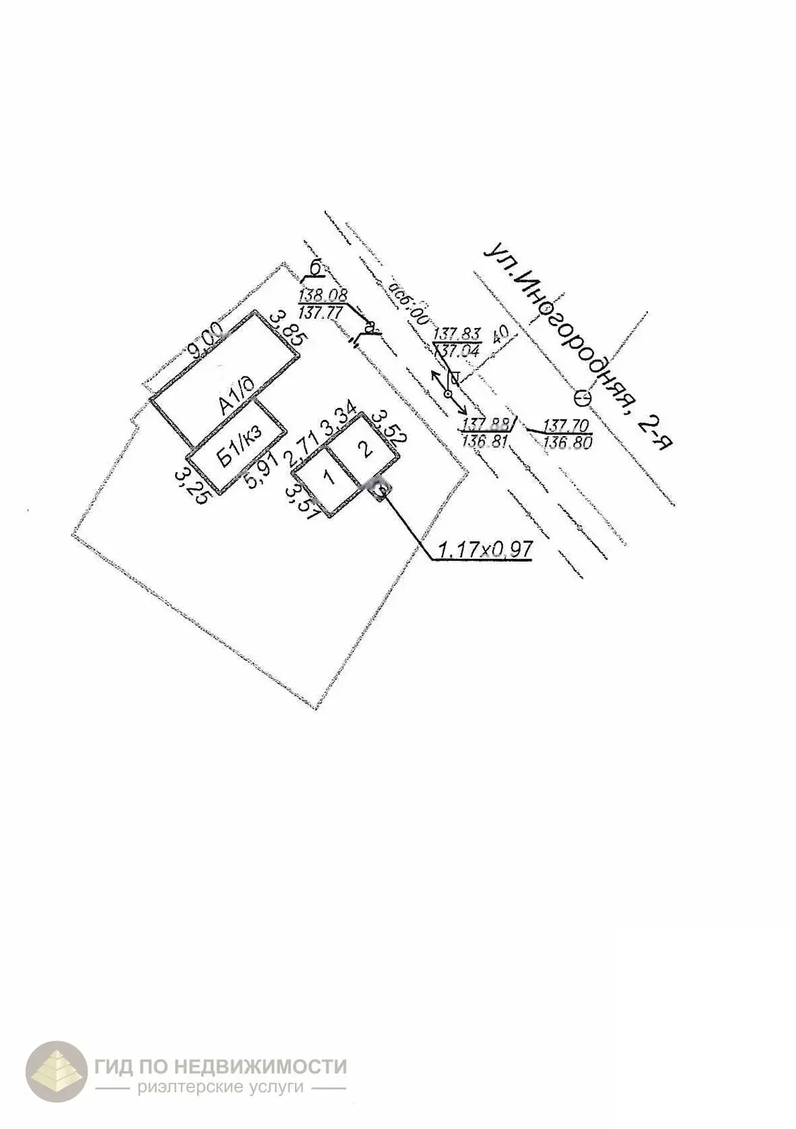 дом, Гомель, ул. Иногородняя 2-я, д. 71, стоимость продажи 57 167 р.
