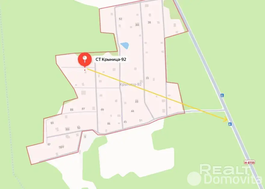 Купить земельный участок, 10.08 соток, Крыница-92, Минская область, 32400BYN, код 572058 - фото 2