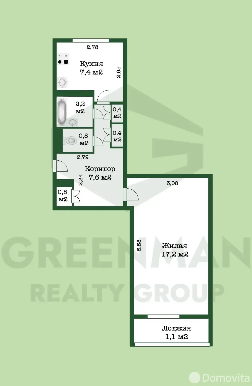Купить 1-комнатную квартиру в Минске, ул. Мельникайте, д. 9, 74500 USD, код: 1125098 - фото 1