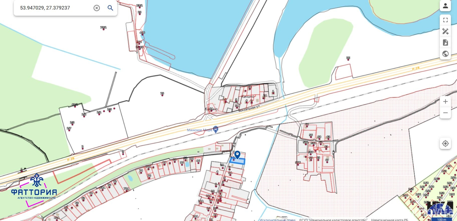 участок, Качино, ул. Я.Коласа, д. 1 